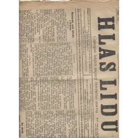 Hlas lidu (1.10.1891) - Prostějov (Časopis hájící zájmy čtvrtého stavu) - staré noviny (Rakousko-Uhersko) - pošk.