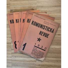 Komunistická revue, ročník VI., číslo 1-9/1930-1931 (komunistická literatura) - není komplet (chybí čísla 10-12)