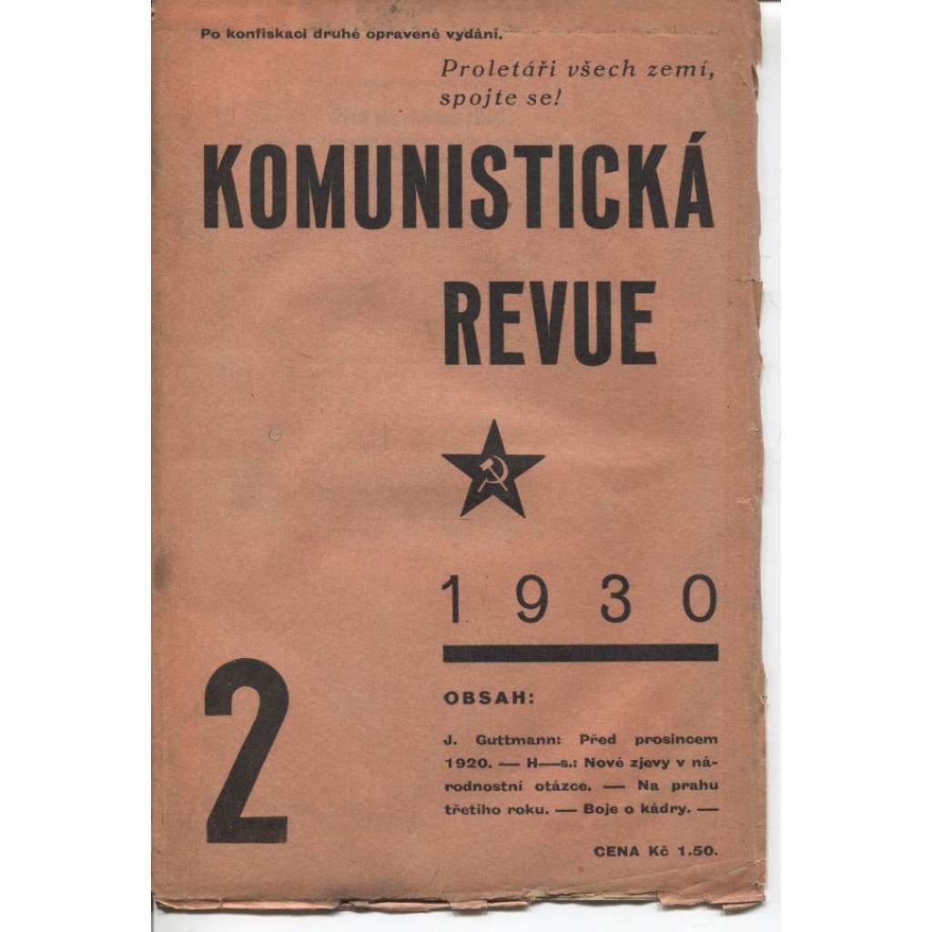 Komunistická revue, ročník VI., číslo 2/1930 (komunistická literatura)