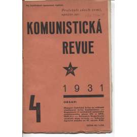 Komunistická revue, ročník VI., číslo 4/1931 (komunistická literatura)