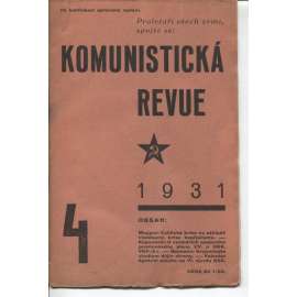 Komunistická revue, ročník VI., číslo 4/1931 (komunistická literatura)