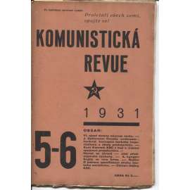 Komunistická revue, ročník VI., číslo 5-6/1931 (komunistická literatura)