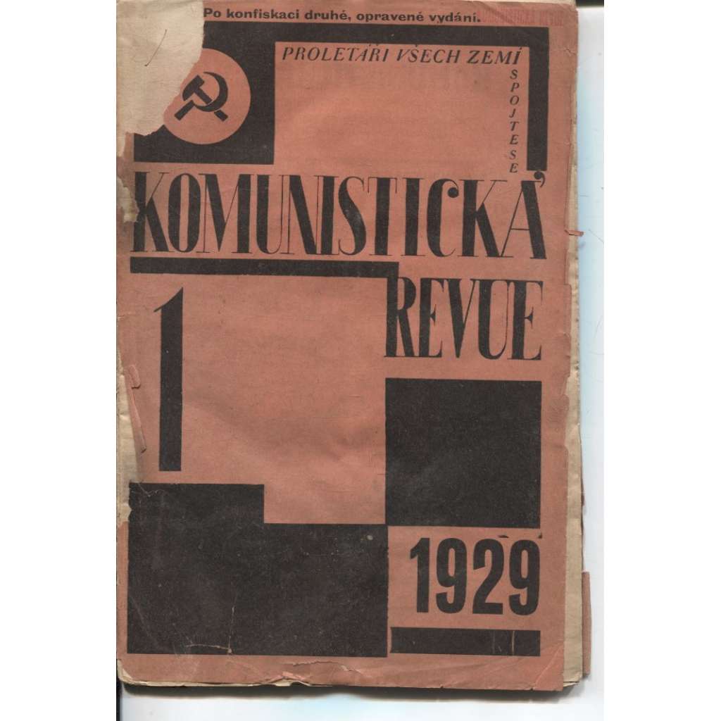 Komunistická revue, ročník VI., číslo 1/1929 (komunistická literatura) - pošk.