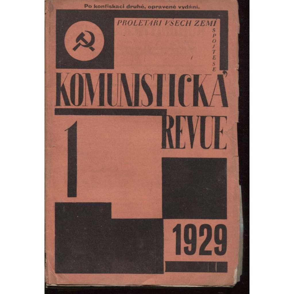 Komunistická revue, ročník VI., číslo 1/1929 (komunistická literatura) - pošk.