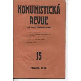 Komunistická revue, ročník II., číslo 15/1925 (komunistická literatura)