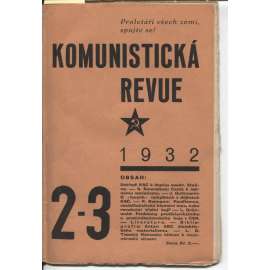 Komunistická revue, ročník VII., číslo 2-3/1932 (komunistická literatura)