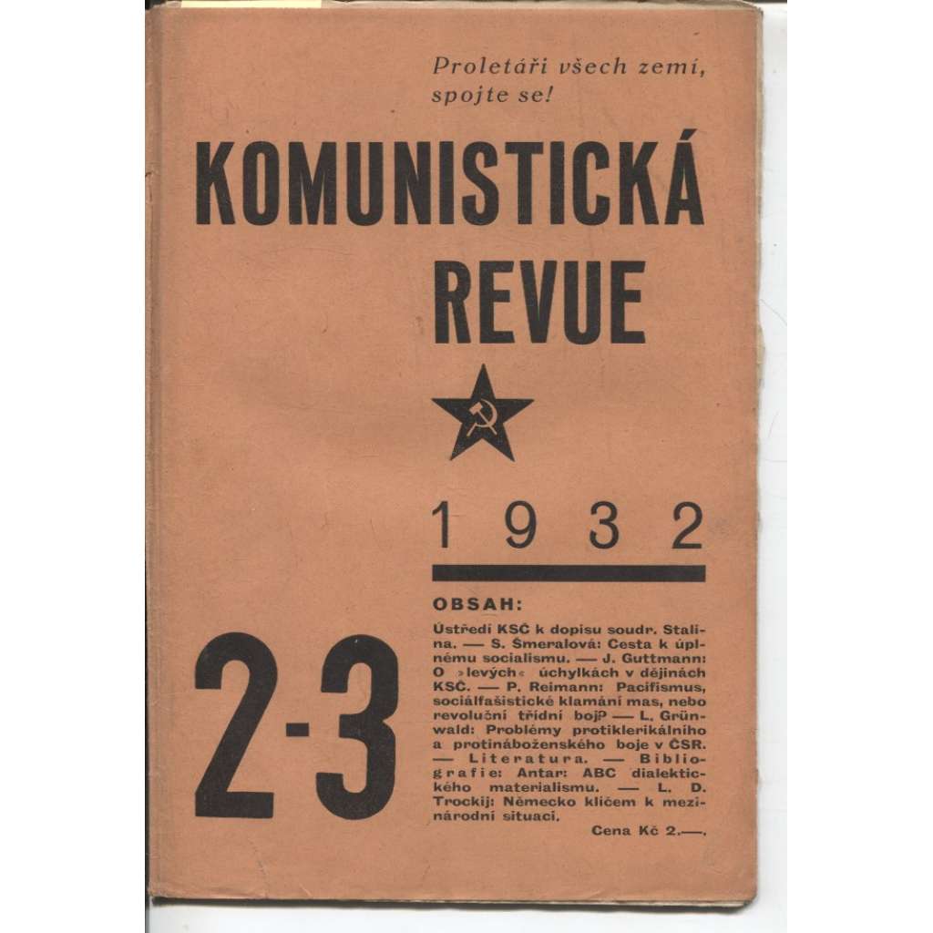 Komunistická revue, ročník VII., číslo 2-3/1932 (komunistická literatura)