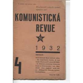 Komunistická revue, ročník VII., číslo 4/1932 (komunistická literatura)