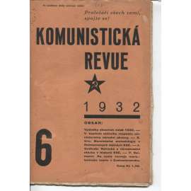 Komunistická revue, ročník VII., číslo 6/1932 (komunistická literatura)