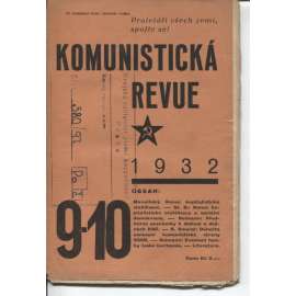 Komunistická revue, ročník VII., číslo 9-10/1932 (komunistická literatura)