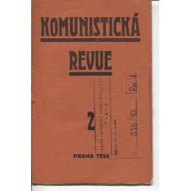 Komunistická revue, ročník I., číslo 2/1924 (komunistická literatura)