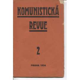 Komunistická revue, ročník I., číslo 2/1924 (komunistická literatura)