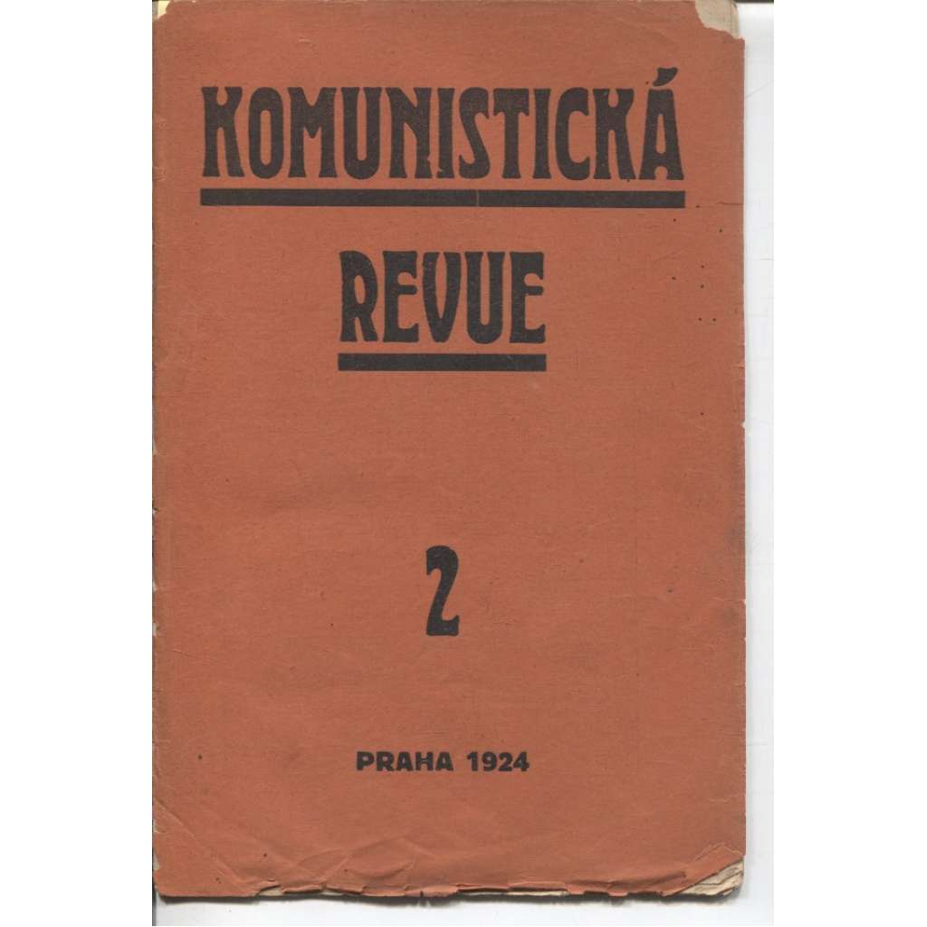 Komunistická revue, ročník I., číslo 2/1924 (komunistická literatura)