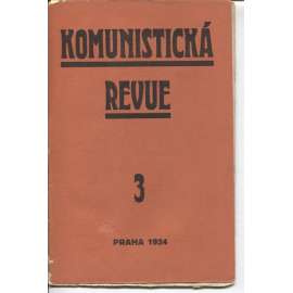 Komunistická revue, ročník I., číslo 3/1924 (komunistická literatura)