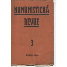 Komunistická revue, ročník I., číslo 3/1924 (komunistická literatura)