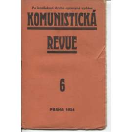 Komunistická revue, ročník I., číslo 6/1924 (komunistická literatura)