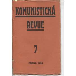 Komunistická revue, ročník I., číslo 7/1924 (komunistická literatura)