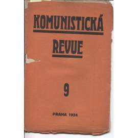 Komunistická revue, ročník I., číslo 9/1924 (komunistická literatura)