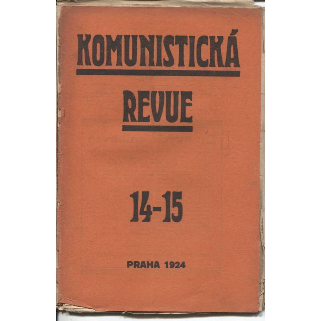 Komunistická revue, ročník I., číslo 14-15/1924 (komunistická literatura)