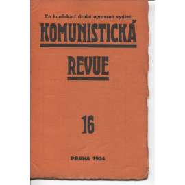 Komunistická revue, ročník I., číslo 16/1924 (komunistická literatura)