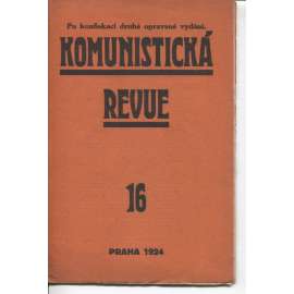 Komunistická revue, ročník I., číslo 16/1924 (komunistická literatura)