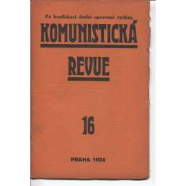 Komunistická revue, ročník I., číslo 16/1924 (komunistická literatura)