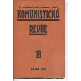 Komunistická revue, ročník I., číslo 16/1924 (komunistická literatura)