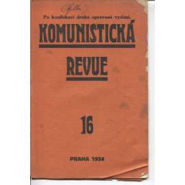 Komunistická revue, ročník I., číslo 16/1924 (komunistická literatura)