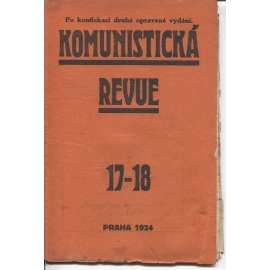 Komunistická revue, ročník I., číslo 17-18/1924 (komunistická literatura)