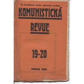 Komunistická revue, ročník I., číslo 19-20/1924 (komunistická literatura)