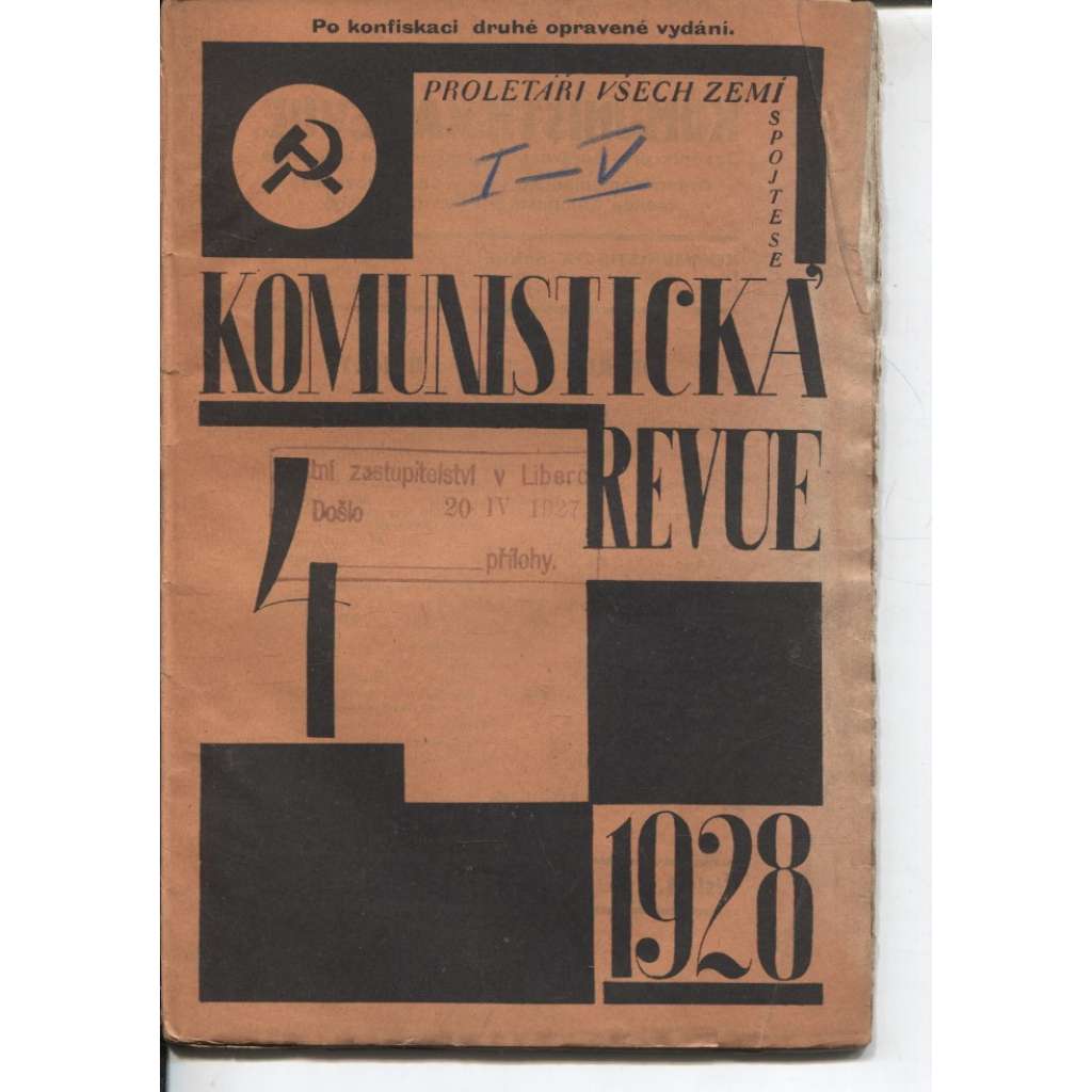 Komunistická revue, ročník V., číslo 4/1928 (komunistická literatura)