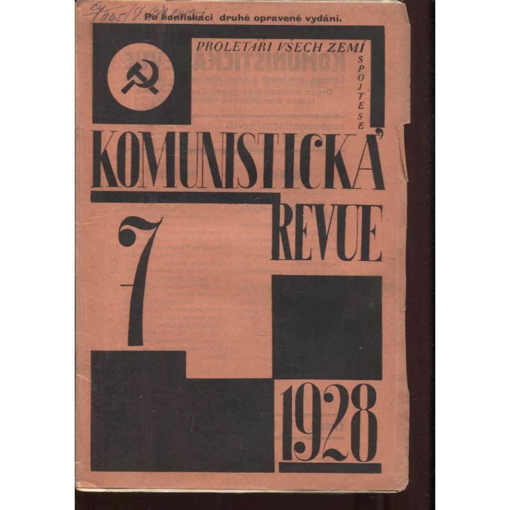 Komunistická revue, ročník V., číslo 7/1928 (komunistická literatura)