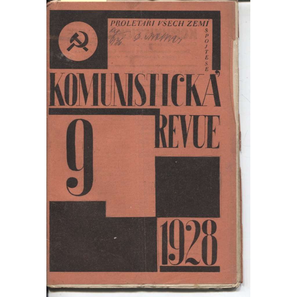 Komunistická revue, ročník V., číslo 9/1928 (komunistická literatura)