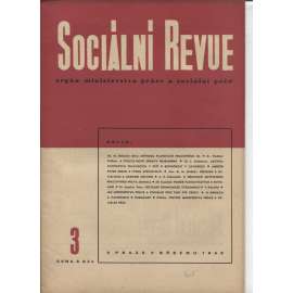 Sociální revue, ročník XXIV., číslo 3/1949  (levicová literatura)