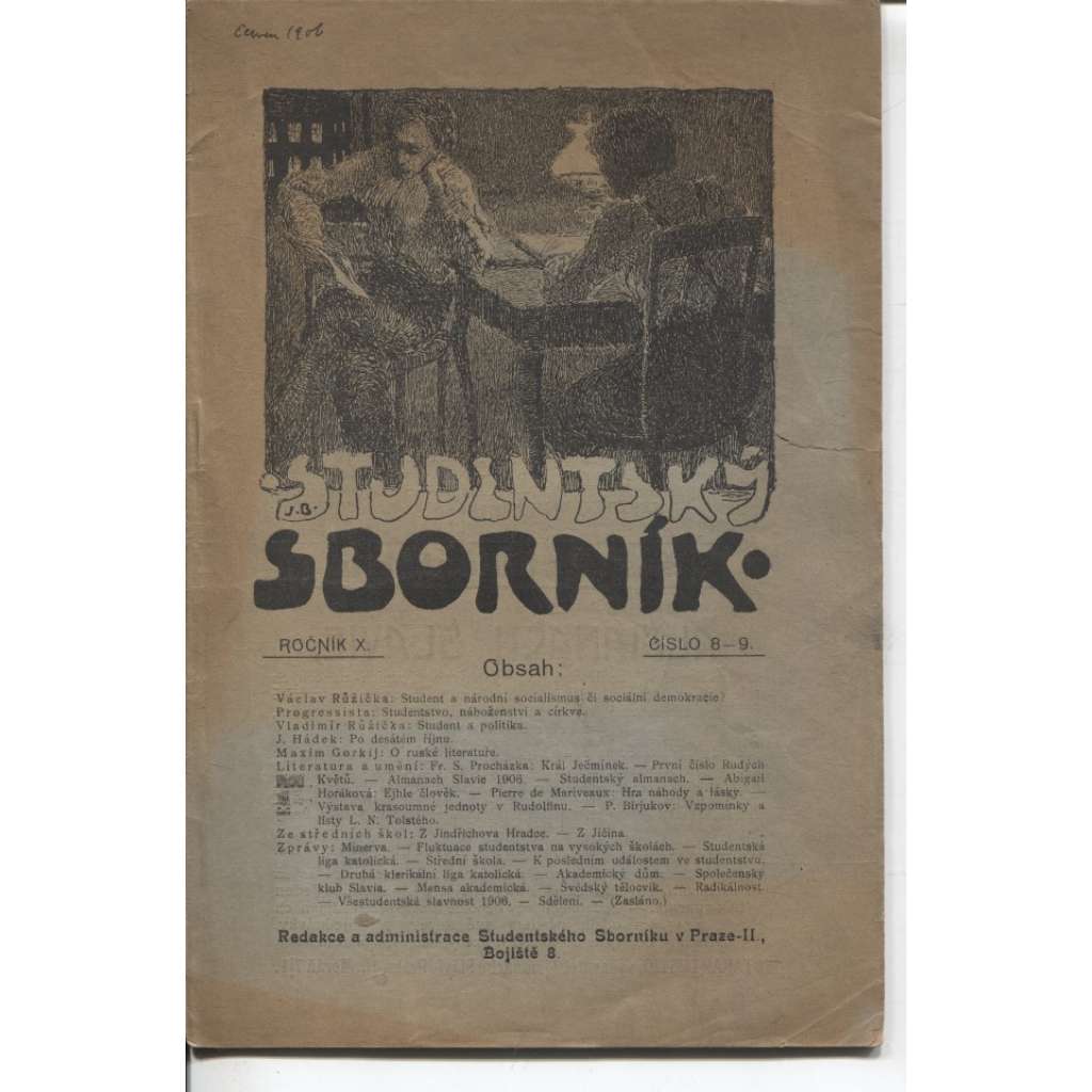 Studentský sborník, ročník X., číslo 8-9 (časopis)