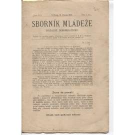 Sborník mládeže sociálně demokratické (15.3.1901) - časopis, levicová literatura