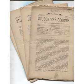 Studentský sborník, ročník I./1896-1897, číslo 1-5 (Studentský časopis)