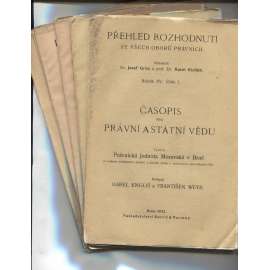 Časopis pro právní a státní vědu, ročník XV./1932, číslo 1-10 (právo)