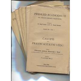 Časopis pro právní a státní vědu, ročník XIII./1910, číslo 1-10 (právo)