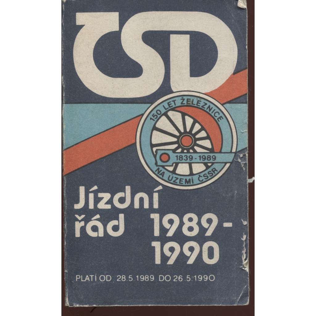 Jízdní řád 1989/1990, ČSD