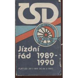 Jízdní řád 1989/1990, ČSD