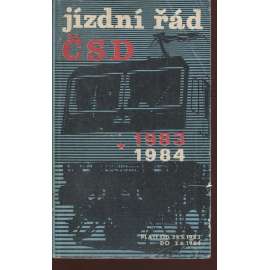 Jízdní řád 1983/1984, ČSD