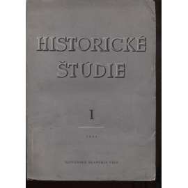 Historické štúdie I./1955 [historický sborník ze slovenských dějin - Vzbura v Prievidzi, MAnufaktura sukna v Častej, Z dejín papiernického remesla, Vývin majerského remesla na Trenčianskom a bánovskom panstve]