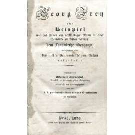 Georg Frey oder Beispiel [1835; zemědělství; chov zvířat; zvířata; sedláci; rolníci; venkov; rytiny; 19. století]