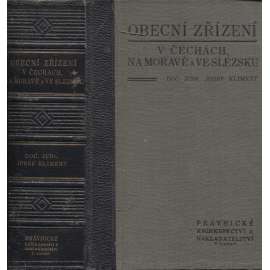 Obecní zřízení v Čechách, na Moravě a ve Slezsku (Právnická knihovna) - právo