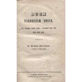 Duch Národních Novin (Karel Havlíček Borovský - 1. vydání 1851) - pošk.