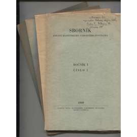 Sborník Ústavu Slovenského národného povstania, ročník I., číslo 1 - 4/1949 (text slovensky) - 4 svazky