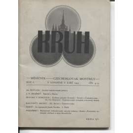 Kruh, ročník I., číslo 4-5/1943. Měsíčník - Czechoslovak Monthly (časopis, exil, protektorát)