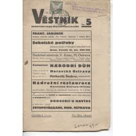 Věstník Sokolské župy Moravskoslezské, ročník XXIX, číslo 5/1932 (Sokol)