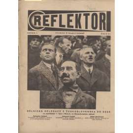 Reflektor, ročník I., číslo 21 (časopis, staré noviny, 1. republika)